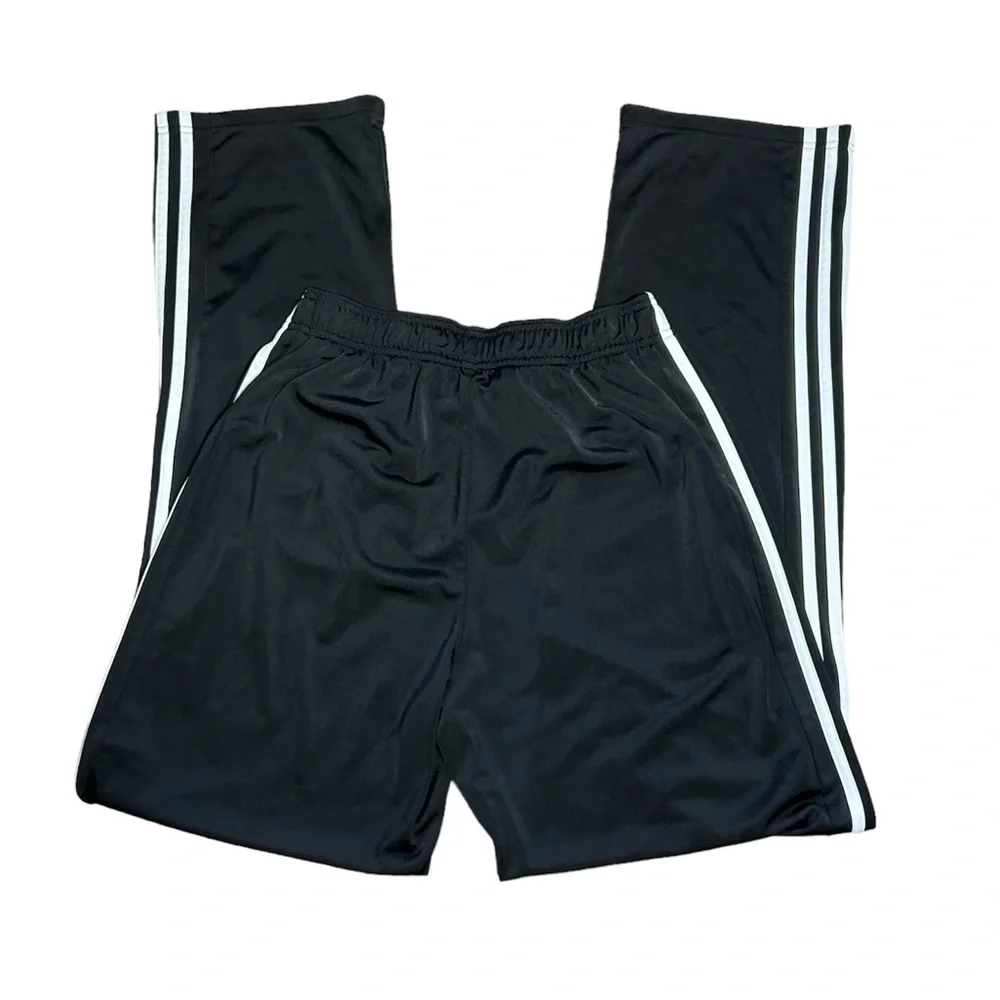 Adidas Unisex Black 3‎ Stripe Athletic Pants Sz. M
